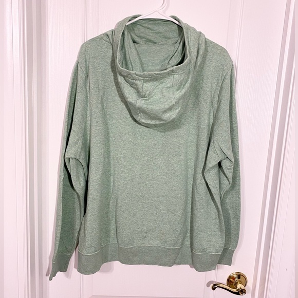 Nike Green Cowl Neck Fleece Hoodie XXL - Picture 2 of 6